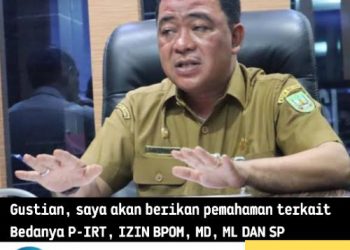 Gustian, saya akan berikan pemahaman terkait Bedanya P-IRT, IZIN BPOM, MD, ML  DAN SP