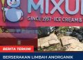 Berserakan Limbah Anorganik di Gerai Mixue Sekupang