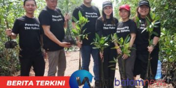 HMTI UNRIKA Gandeng TURBION  Lakukan Penghijauan bakau