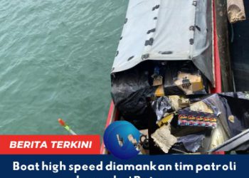 564 ribu batang Rokok Ilegal diamankan bea cukai Batam dari jembatan 4