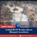 Penampungan Limbah B3 PT Bredero Bocor Mengalir Keselokan