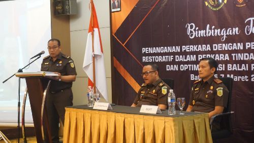 Kejari Batam ikuti Bimtek Penanganan Perkara Tindak Pidana Narkotika, Lebih Pendekatan Keadilan Restoratif