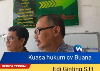 Edi Ginting,SH Gugat Bea Cukai Batam Atas Tuntutan Hukum Sepihak