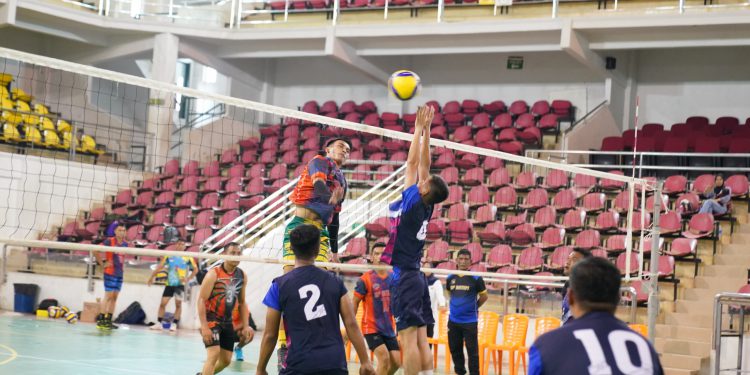 Tim Bola Voli Putra BP Batam Gelar Laga Persahabatan Melawan Lanud Hang Nadim