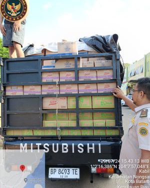 Kantor Satpel Pelabuhan Telaga Punggur BKHIT Kepri Perketat Pemeriksaan Kendaraan Keluar