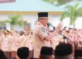 Jefridin Pimpin Upacara Perayaan Hari Pramuka ke-63 Kwartir Ranting Sagulung