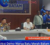 Puluhan Warga Batu Merah Demo ke BP Batam Tuntut Kelancaran Air Bersih