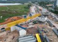 Pengerjaan Flyover Sei Ladi Memasuki Tahap Pemasangan Balok Girder, Target Rampung pada Oktober 2024