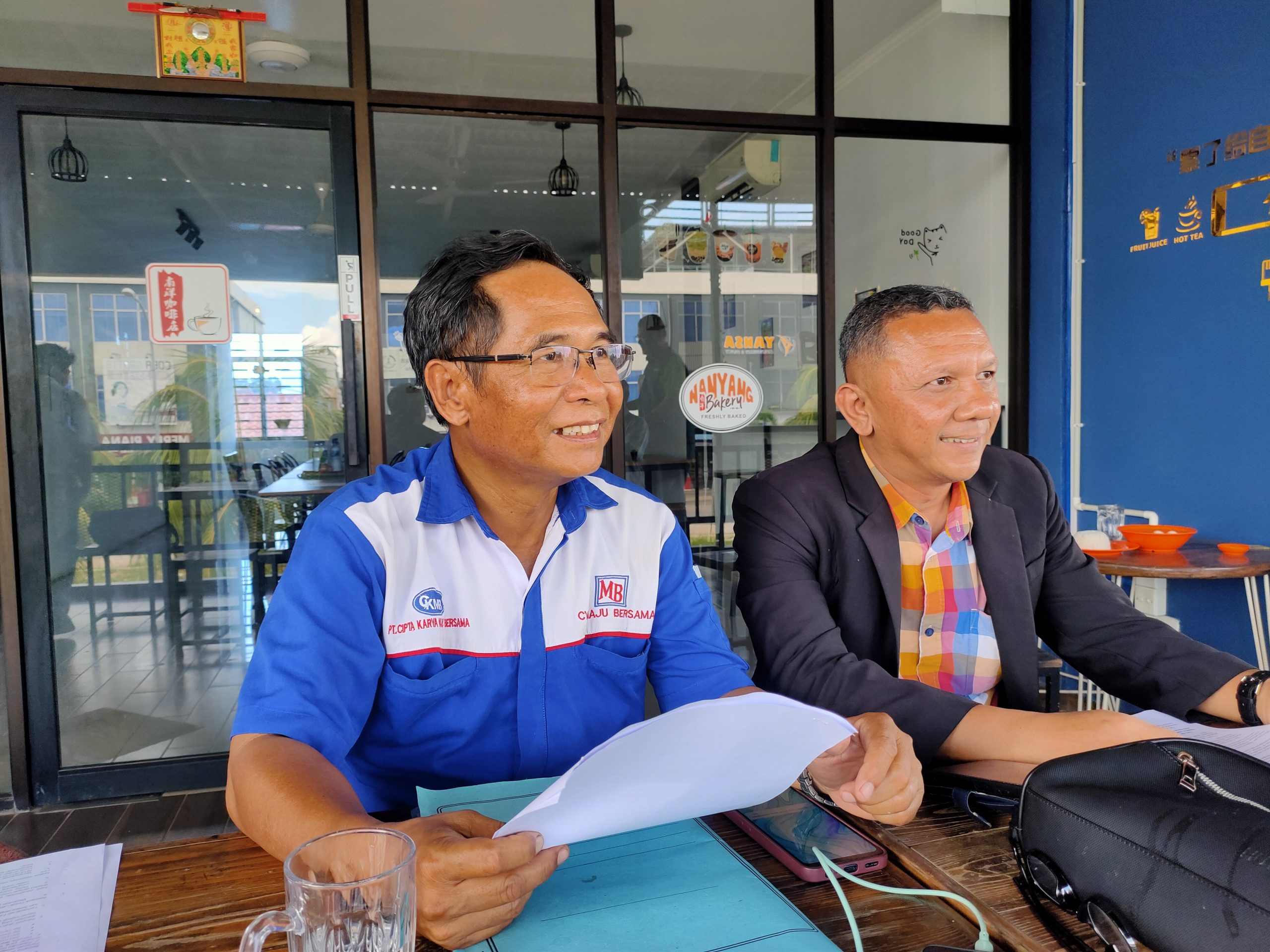 Agustian bersama kuasa hukum perdata Arthur Hutapea ,S.H