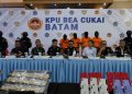 Sindikat Narkoba, Emas, dan iPhone Bekas Digulung Bea Cukai Batam 