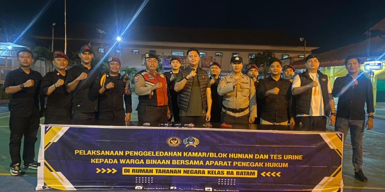 Rutan Batam Gelar Razia, Pastikan Lingkungan Bebas Narkoba dan Handphone
