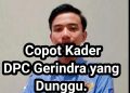 Ketua FKM Batam, Copot Kader DPC Gerindra Yang Dungu