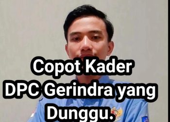 Ketua FKM Batam, Copot Kader DPC Gerindra Yang Dungu