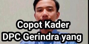 Ketua FKM Batam, Copot Kader DPC Gerindra Yang Dungu