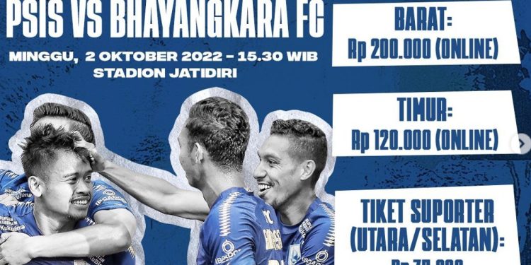 Sorotan Liga 4 Jateng: Logo PSIS di Tiket Laga PSIK Klaten vs Wisesa FC