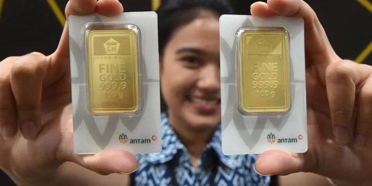 Emas Antam Anjlok Rp 108.000/Gram Sepekan