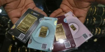 Harga emas Pegadaian hari ini 4 Januari 2026: Galeri24 dan UBS kompak turun, berikut rinciannya