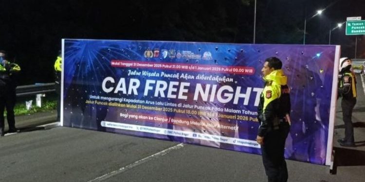 Puncak Dilarang Naik-Turun Kendaraan Hingga Dini Hari