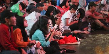 [Foto] Simpati Sumatra: Bundaran HI Tanpa Kembang Api di Tahun Baru 2026