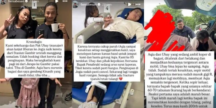 Innalillahi, istri Fiersa Besari ditabrak mobil hingga alami cedera, sang musisi geram usai pelaku tawari uang Rp 200 ribu