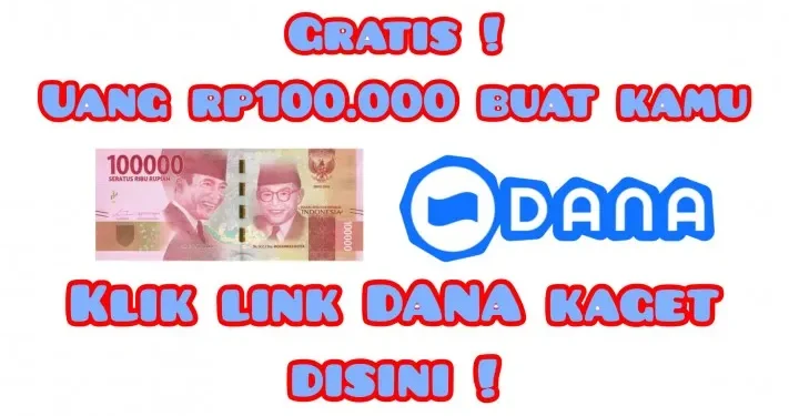 Modal HP bisa dapat saldo gratis? Klaim link DANA kaget: Baru rilis nih!