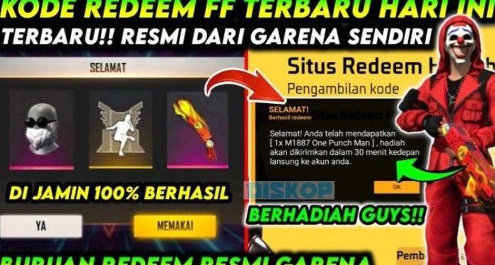 Kode redeem FF 4 Januari 2026: Skin gratis dan diamond, ada katana dual flame hingga M1887 item sultan