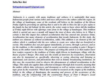 Sefia Nur Kinanti: Dari Blitar ke Panggung Duta Fisika 2025